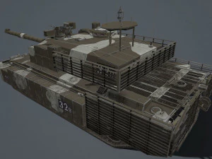 challenger 2 tes megatron 3D Model