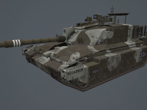 challenger 2 tes megatron Modello 3D