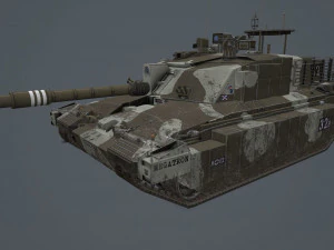 challenger 2 tes megatron 3D Model