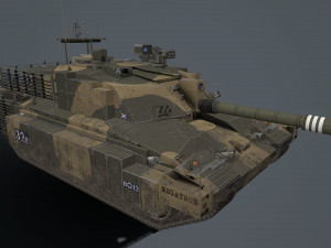 challenger 2 tes megatron Modello 3D