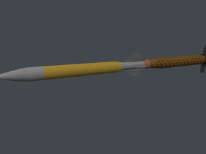 hermes a missile 3D Model
