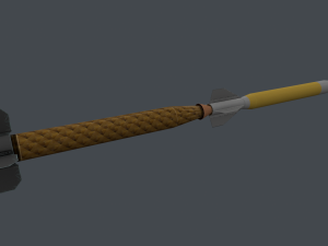 hermes a missile Modelo 3D
