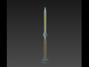 hermes a missile Modelo 3D