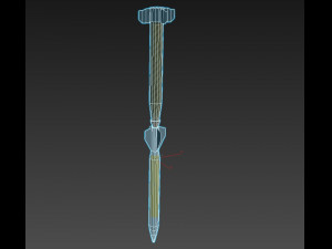 hermes a missile Modelo 3D