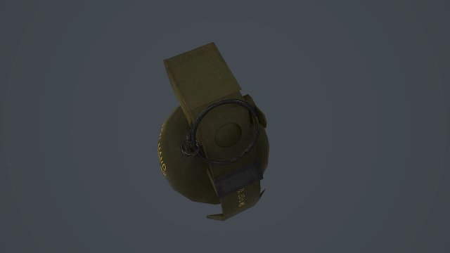 l109a1 hand grenade Modello 3D .c4d .max .obj .3ds .fbx .stl .blend 