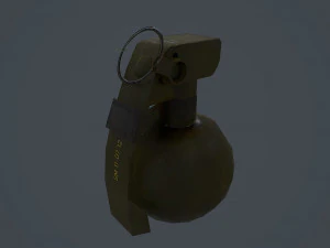 l109a1 hand grenade 3D Model