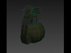 l109a1 hand grenade 3D Model