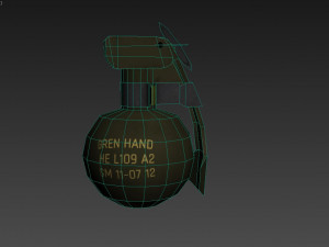 l109a1 hand grenade Modello 3D