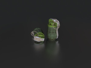 urg 86 hand grenade 3D Model