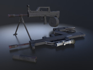 qbz 95 qbb95 qbz95b pack low-poly 3D 模型