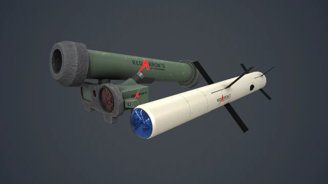 hj12 red arrow 12 3D Model .c4d .max .obj .3ds .fbx .stl .blend 