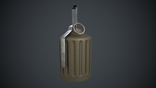 Rgz-89 hand grenade polish Model 3D .c4d .max .obj .3ds .fbx .stl .blend 