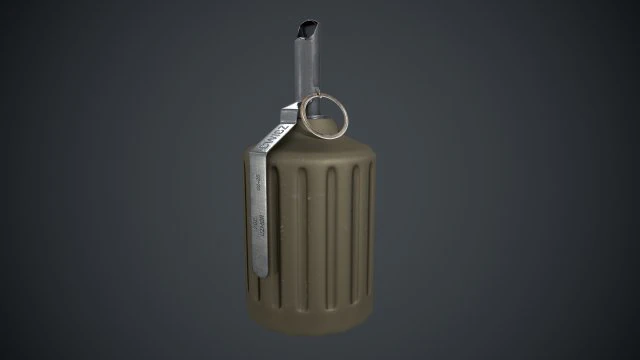 Rgz-89 hand grenade polish 3D Model .c4d .max .obj .3ds .fbx .stl .blend