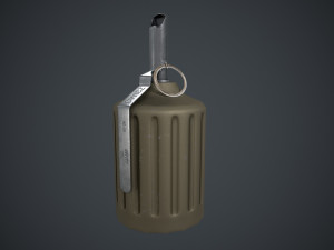 Rgz-89 hand grenade polish 3D Model