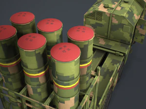 hq-16b anti air complex 3D Model