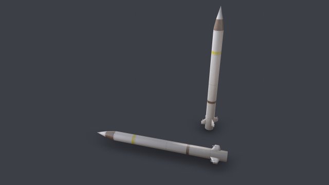 vt 1 crotale missile Modelo 3D .c4d .max .obj .3ds .fbx .stl .blend 