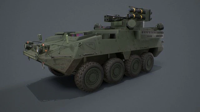 stryker a1 im-shorad 3D Model .c4d .max .obj .3ds .fbx .stl .blend 