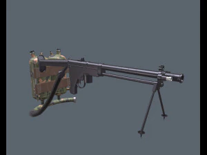 type-02c chinese flamethrower 3D Model