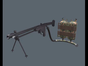 type-02c chinese flamethrower 3D Model