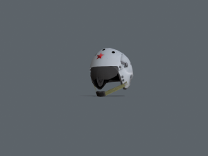 china air force helmet tk-11c Modelo 3D