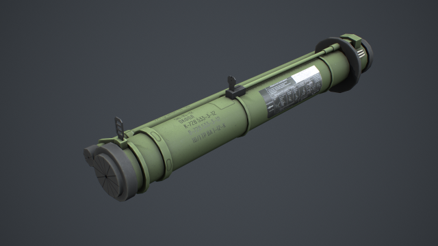 rpg-30 hook kryuk Modelo 3D .c4d .max .obj .3ds .fbx .stl .blend 