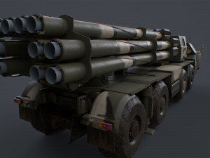 Bm 30 tornado-s and bm30 smerch 958 Model 3D
