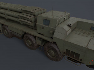 Bm 30 tornado-s and bm30 smerch 958 Model 3D