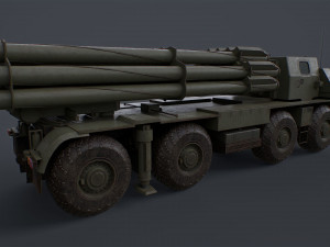 Bm 30 tornado-s and bm30 smerch 958 Model 3D
