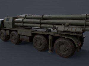 Bm 30 tornado-s and bm30 smerch 958 Model 3D