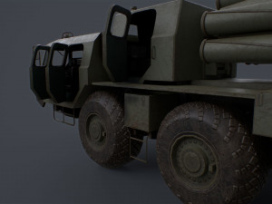 Bm 30 tornado-s and bm30 smerch 958 Model 3D