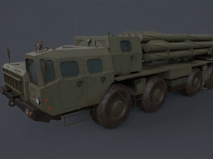 Bm 30 tornado-s and bm30 smerch 958 Model 3D