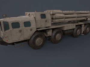 Bm 30 tornado-s and bm30 smerch 958 Model 3D