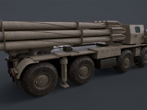 Bm 30 tornado-s and bm30 smerch 958 Model 3D