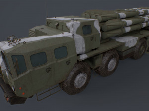 Bm 30 tornado-s and bm30 smerch 958 Model 3D