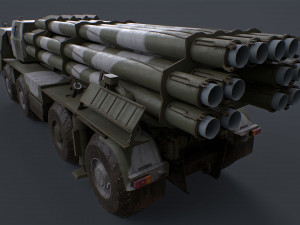 Bm 30 tornado-s and bm30 smerch 958 Model 3D