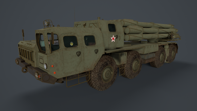 Bm 30 tornado-s and bm30 smerch 958 Model 3D .c4d .max .obj .3ds .fbx .stl .blend 