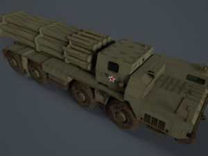Bm 30 tornado-s and bm30 smerch 958 Model 3D