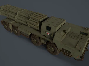 Bm 30 tornado-s e bm30 smerch 958 Modello 3D
