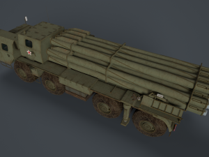 Bm 30 tornado-s and bm30 smerch 958 Model 3D