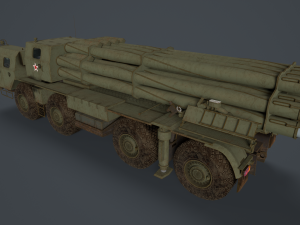 Bm 30 tornado-s and bm30 smerch 958 Model 3D