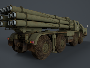 Bm 30 tornado-s and bm30 smerch 958 Model 3D
