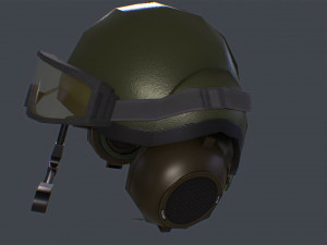 afv-400 british tank crew helmet 3D 模型