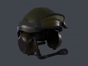 afv-400 british tank crew helmet 3D 模型