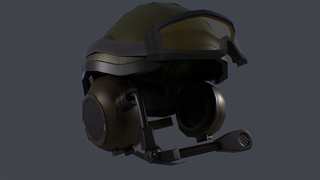 afv-400 british tank crew helmet 3D 模型 .c4d .max .obj .3ds .fbx .stl .blend