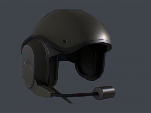 elno dh-586 france tank crew helmet Modello 3D