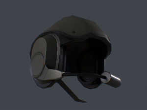 elno dh-586 france tank crew helmet Modello 3D