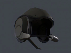 elno dh-586 france tank crew helmet 3D Model