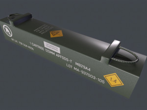 Ammo box tank shell 120mm Modèle 3D