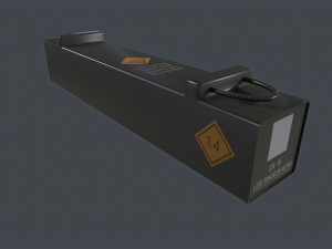 Ammo box tank shell 120mm 3D Model