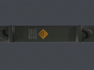 Ammo box tank shell 120mm 3D Model